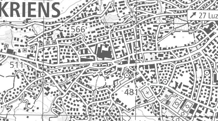 Kartenausschnitt: Obernauerstrasse 4, 6010 Kriens