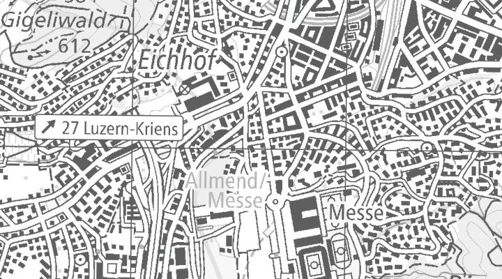 Kartenausschnitt: Eichwaldstrasse 15, 6005 Luzern