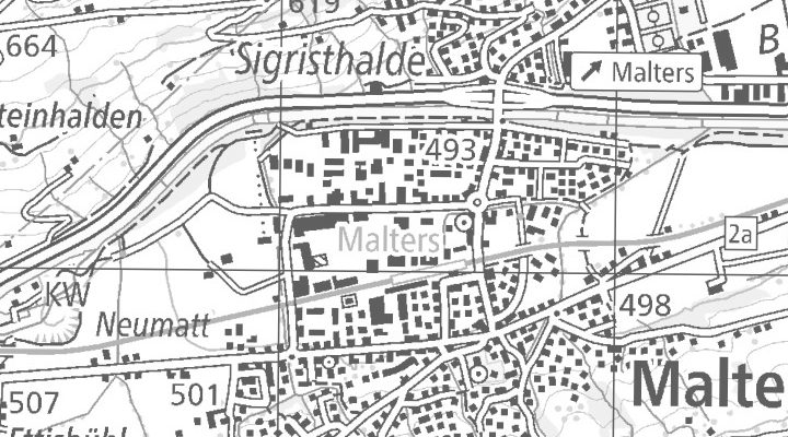 Kartenausschnitt: Mettlenmatte 1, 6102 Malters