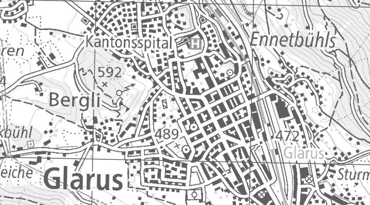 Kartenausschnitt: Rathausgasse 22, 8750 Glarus