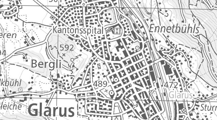 Kartenausschnitt: 8750 GLARUS