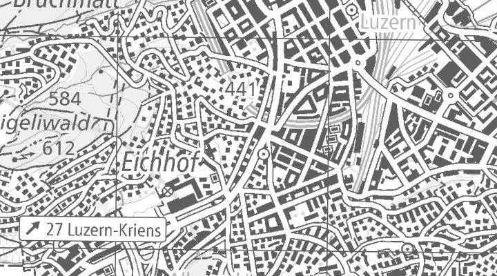 Kartenausschnitt: Schlossstrasse 3, 6005 Luzern