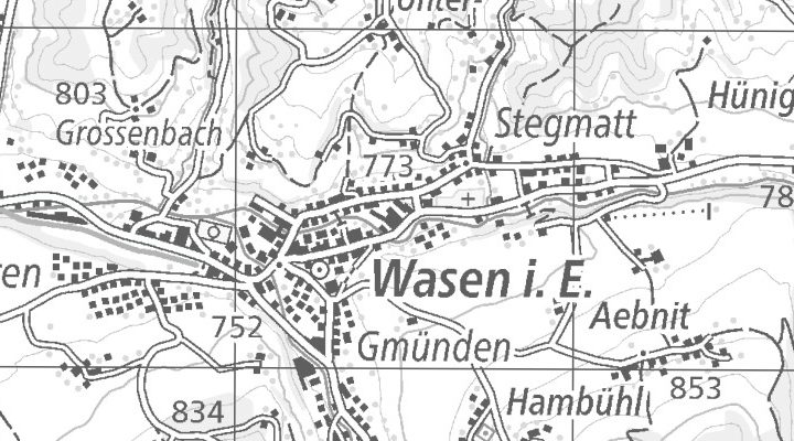Kartenausschnitt: Dorfstrasse 49, 3457 Wasen i.E.