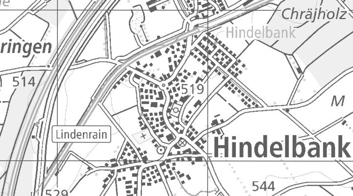 Kartenausschnitt: Kirchbergstrasse 18, 3324 Hindelbank