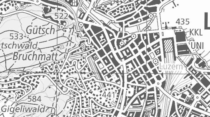Kartenausschnitt: 6003 Luzern