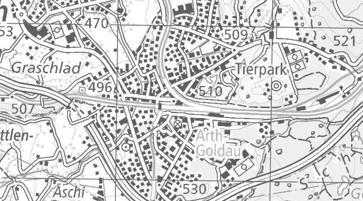 Kartenausschnitt: 6410 Goldau
