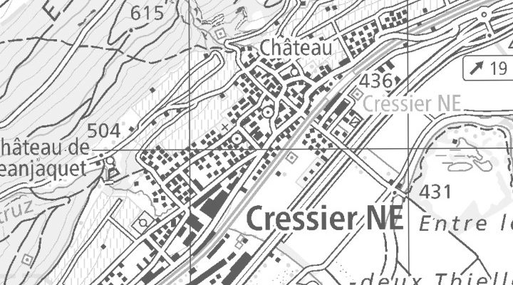 Kartenausschnitt: Route de Neuchâtel 49, 2088 Cressier