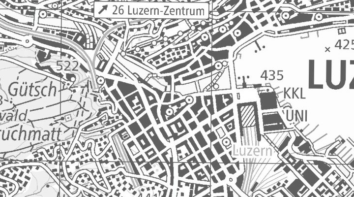 Kartenausschnitt: Bahnhofstrasse 16, 6003 Luzern