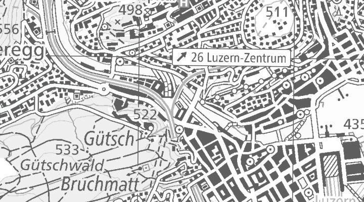 Kartenausschnitt: 6002 Luzern / hybrid