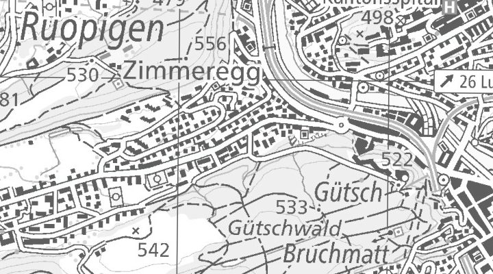 Kartenausschnitt: Kanonenstrasse, 6003 Luzern