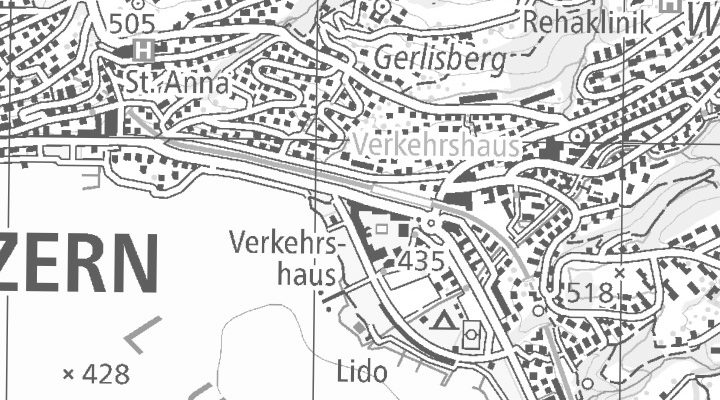 Kartenausschnitt: Haldenstrasse 44, 6006 Luzern