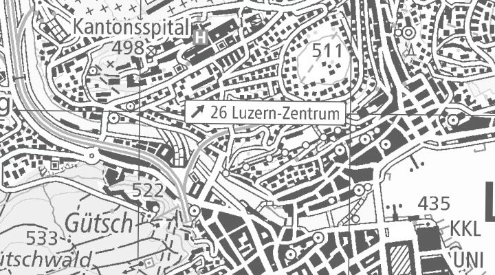 Kartenausschnitt: 6002 Luzern / hybrid