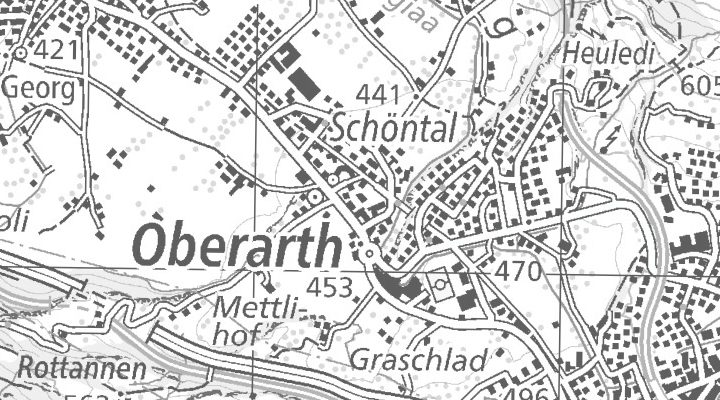 Kartenausschnitt: Gotthardstrasse 33D, 6414 Oberarth