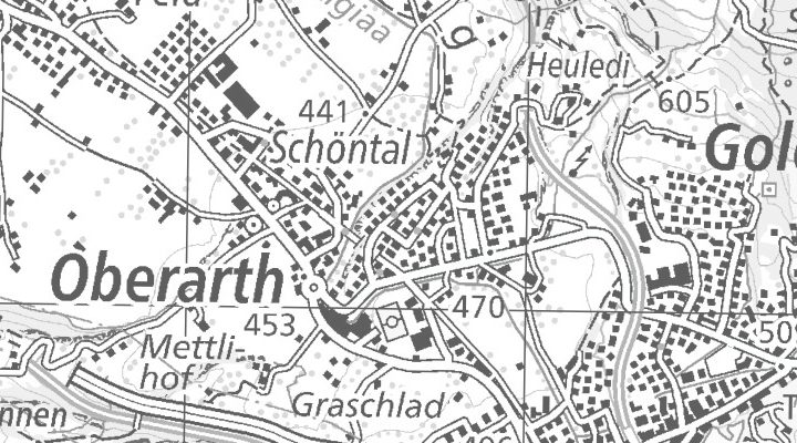 Kartenausschnitt: Oberarth, Immensee