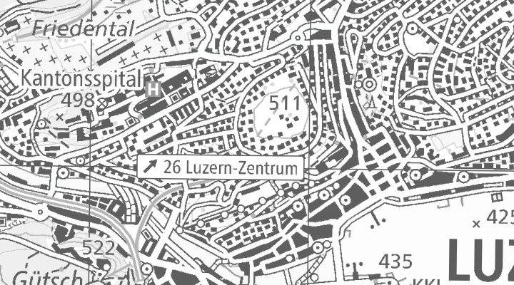Kartenausschnitt: Unter der Egg 8, 6004 Luzern