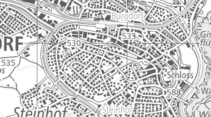 Kartenausschnitt: 3400 Burgdorf