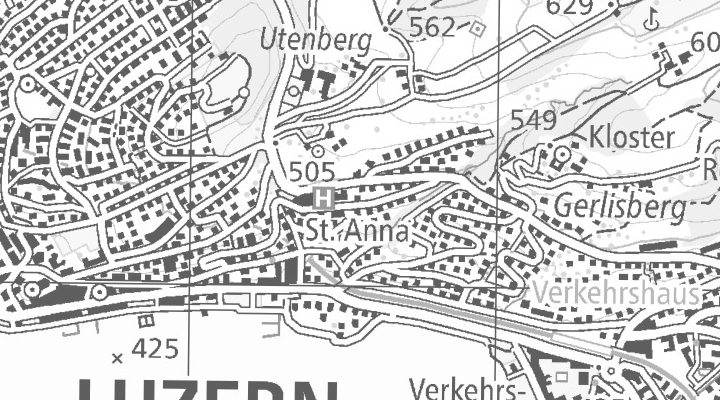 Kartenausschnitt: Haldenstrasse 4, 6006 Luzern
