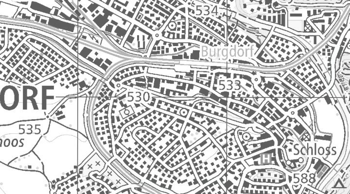 Kartenausschnitt: 3400 Burgdorf