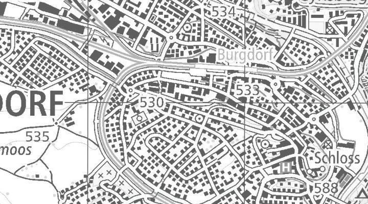 Kartenausschnitt: Lyssachstrasse 77, 3400 BE Burgdorf