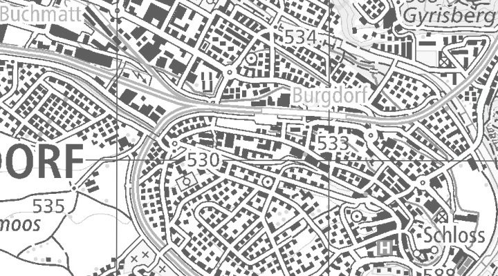 Kartenausschnitt: Lyssachstrasse 95, 3400 Burgdorf