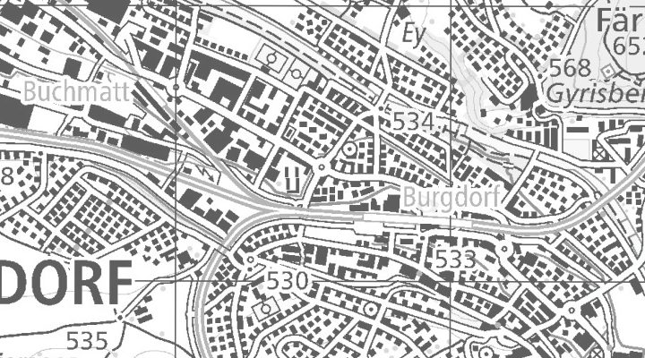 Kartenausschnitt: Tiergartenstrasse 14, 3400 Burgdorf