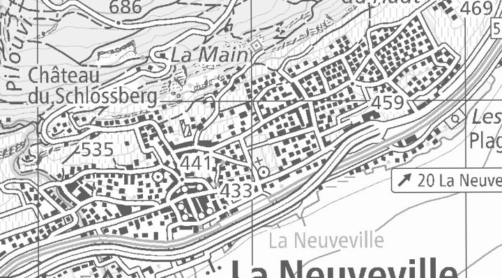 Kartenausschnitt: rte de bienne 31, 2520 La Neuveville