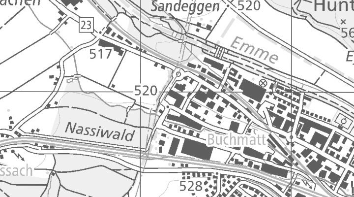 Kartenausschnitt: Buchmattstrasse 118, 3400 Burgdorf