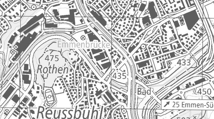 Kartenausschnitt: Gerliswilstrasse 13a, 6020 Emmenbrücke