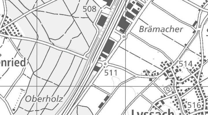 Kartenausschnitt: Bernstrasse 3, 3421 Lyssach