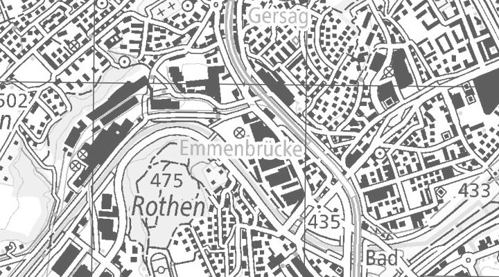 Kartenausschnitt: Nylsuisseplatz 1, 6020 Emmenbrücke