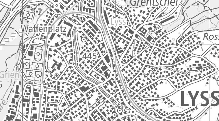 Kartenausschnitt: Bahnhofstrasse 7, 3250 Lyss (Kanton Bern)