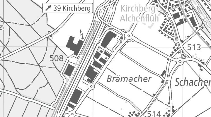 Kartenausschnitt: Bernstrasse 37a, 3421 Lyssach