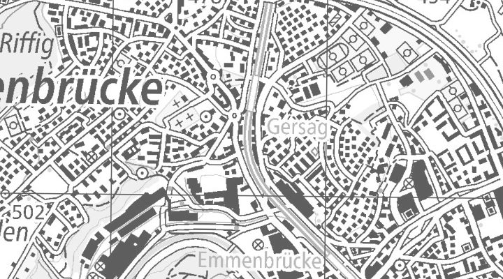 Kartenausschnitt: Rüeggisingerstrasse 15, 6020 Emmenbrücke