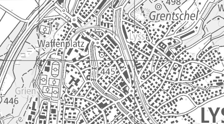 Kartenausschnitt: Bielstrasse 29, 3250 Lyss
