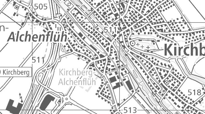Kartenausschnitt: Bernstrasse 14, 3422 Alchenflüh