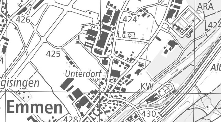 Kartenausschnitt: Seetalstrasse 175, 6032 Emmen