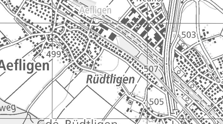 Kartenausschnitt: 3422 Kirchberg (BE)