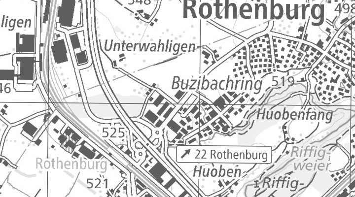 Kartenausschnitt: Stationsstrasse 82, 6023 Rothenburg