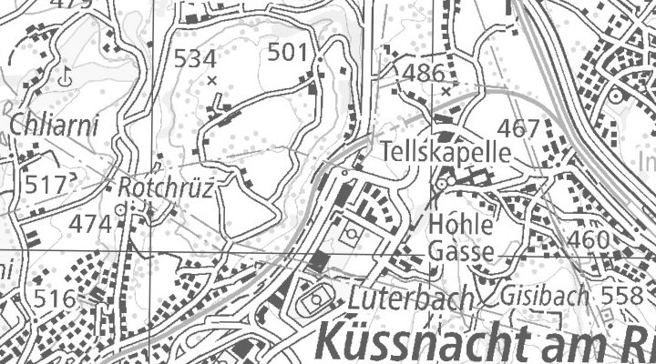 Kartenausschnitt: Zugerstrasse 5, 6403 Küssnacht am Rigi