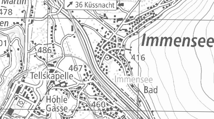 Kartenausschnitt: Immensee