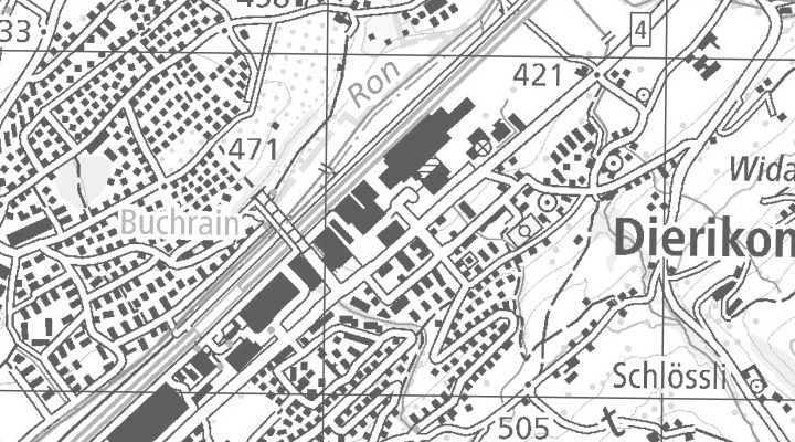 Kartenausschnitt: Industriestrasse 1, 6036 Dierikon