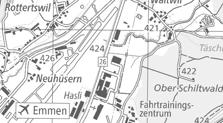 Kartenausschnitt: Seetalstrasse 210, 6032 Emmen