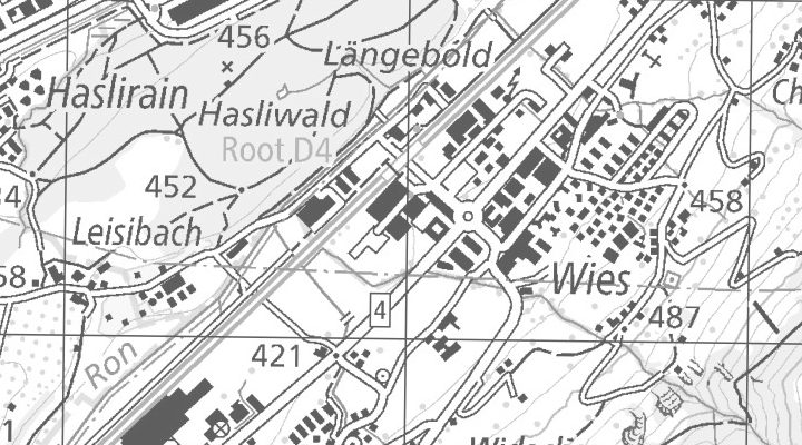 Kartenausschnitt: Platz 10, 6039 Root D4