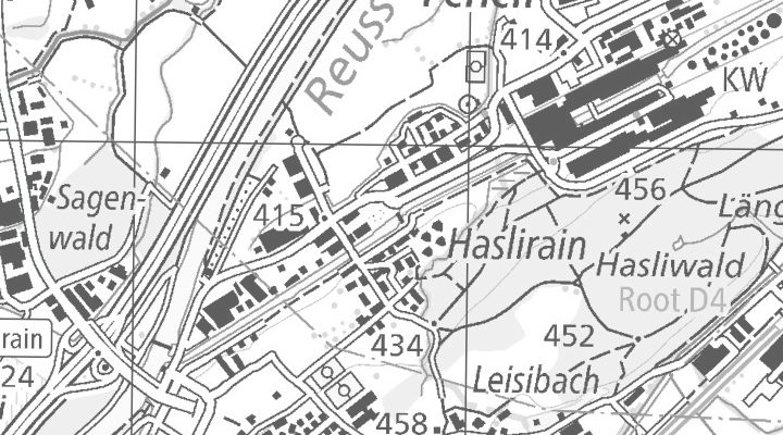 Kartenausschnitt: Perlenring 3, 6035 Perlen
