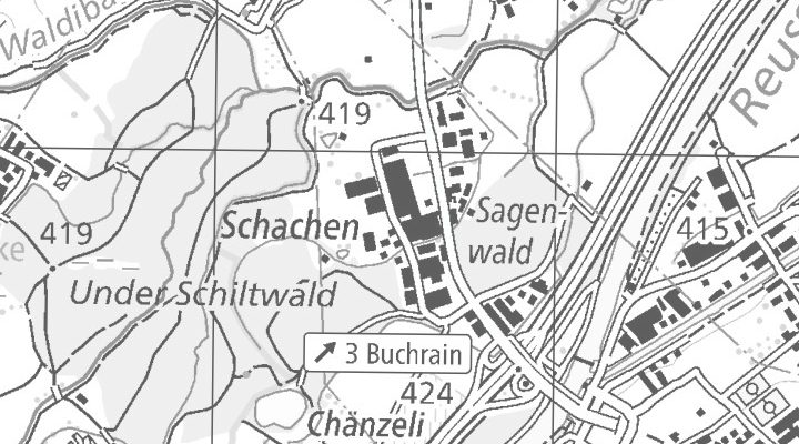 Kartenausschnitt: Schiltwaldstrasse 22, 6033 Buchrain