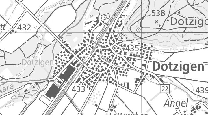 Kartenausschnitt: 3293 Dotzigen