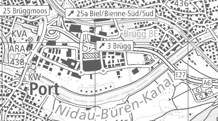 Kartenausschnitt: Wasserstrasse 7, 2555 Brügg