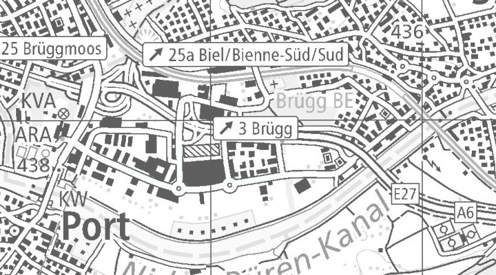 Kartenausschnitt: Römerstrasse 11, 2555 Brügg BE