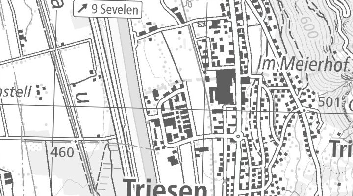 Kartenausschnitt: Messinastrasse 35, 9495 Triesen
