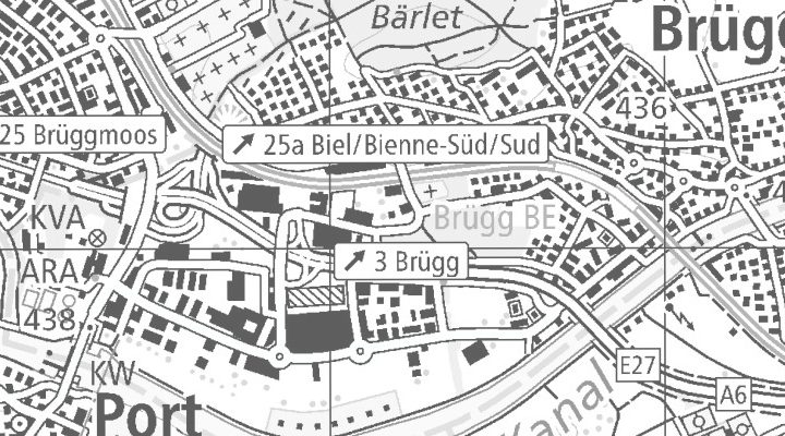 Kartenausschnitt: Industriestrasse 20, 2555 Brügg